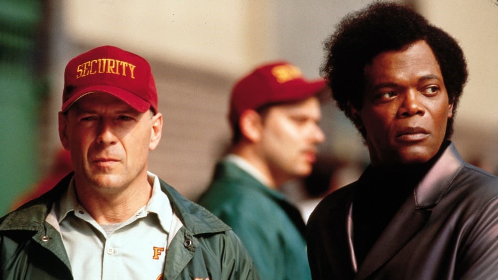 Bruce Willis och Samuel L. Jackson i Unbreakable. Foto: Buena Vista Pictures Distribution.