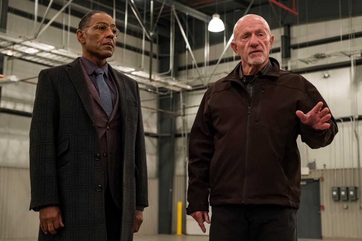 Giancarlo Esposito och Jonathan Banks i "Better Call Saul" säsong 4