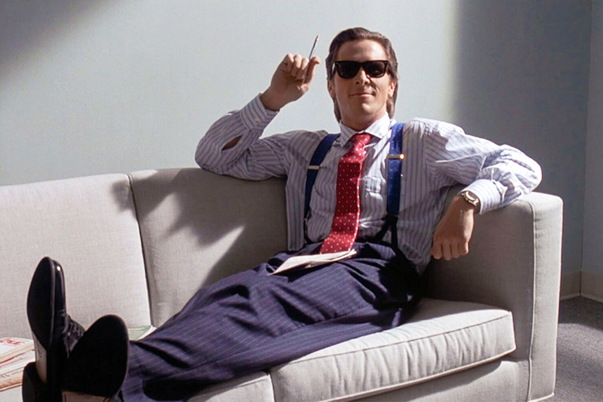 Christian Bale i American Psycho.