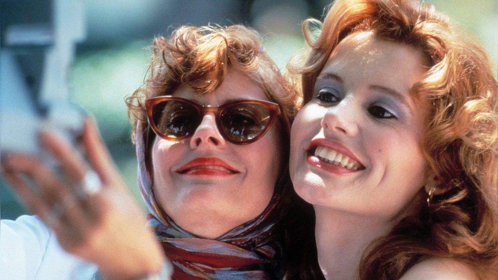 Geena Davis och Susan Sarandon som Thelma och Louise