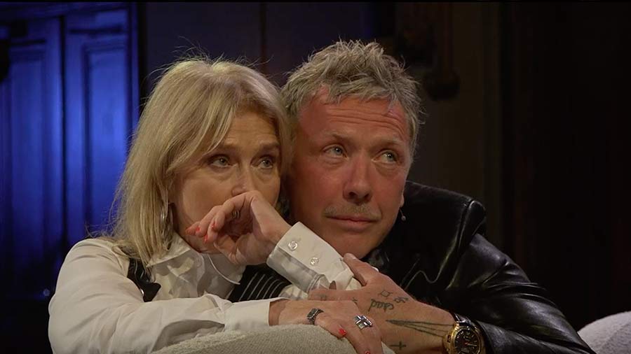 Generat i rutan när Renée Nyberg och Mikael Persbrandt minns romantisk stund