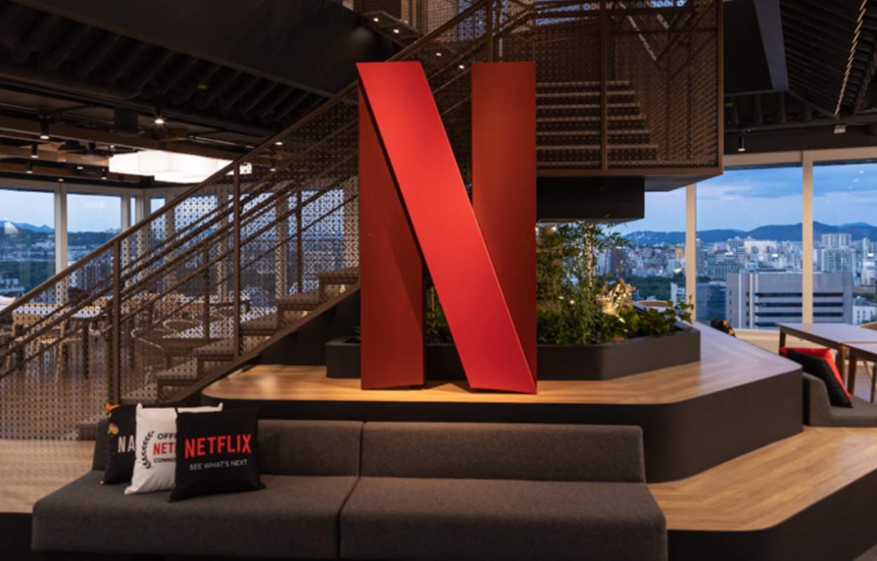 Bild från Netflix kontor i Seoul 