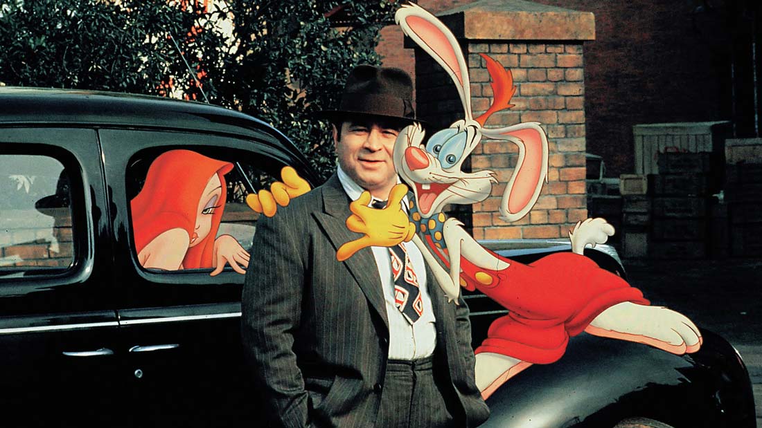 Jessica Rabbit, Eddie Valiant och Roger Rabbit i "Vem satte dit Roger Rabbit?"