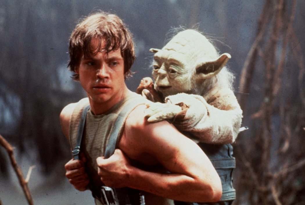 FILE Mark Hamill as Luke Skywalker furthers his Jedi training with Yoda in 'Star Wars : The Empire Strikes Back'. With fans flocking to see ``Star Wars: Episode I The Phantom Menace,'' urban legends surrounding the films have become plentiful. Dozens of Web sites full of ``Star Wars'' triviahave popped up and newly enthusiastic fans are sharing insider tidbits.( AP Photo / Lucasfilm ltd, ho )