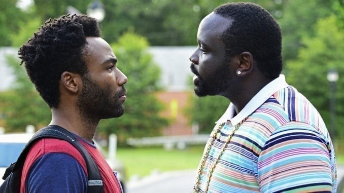 Donald Glover som Earnest Marks, Brian Tyree Henry som Alfred Miles i Atlanta. Foto: Guy D'Alema/FX.