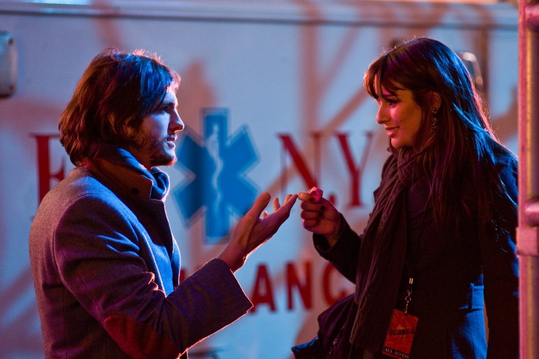 Ashton Kutcher and Lea Michele in New Year's Eve