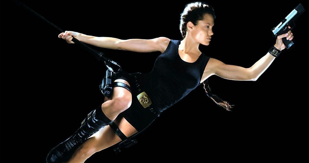 Angelina Jolie som Lara Croft.