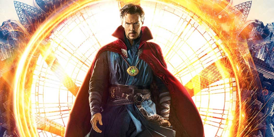 Benedict Cumberbatch poserar som "Doctor Strange".