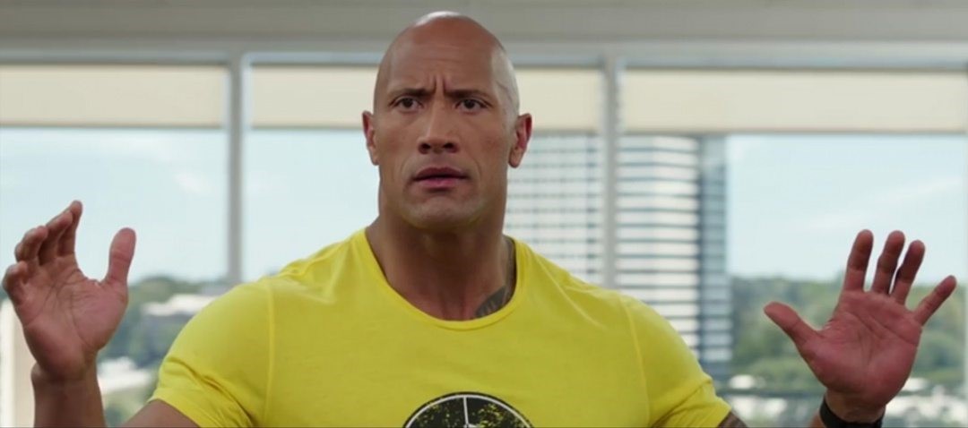 Stillbild på Dwayne Johnson från Central Intelligence.