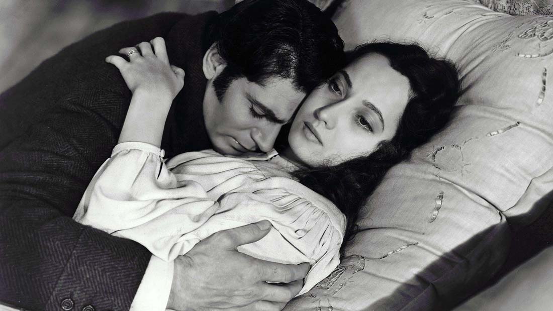 Laurence Olivier och Merle Oberon i "Svindlande höjder"