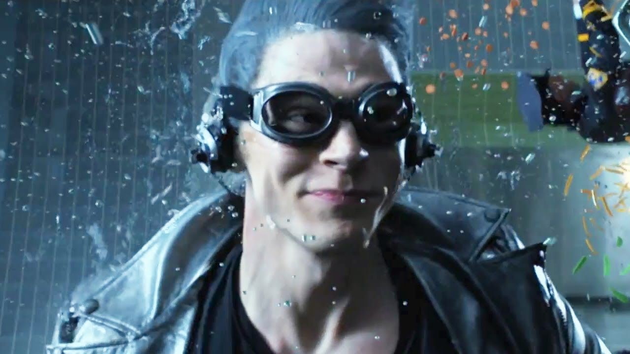 Stillbild på Evan Peters i rollen som "Quicksilver" i "X-Men: Days of future Past". 