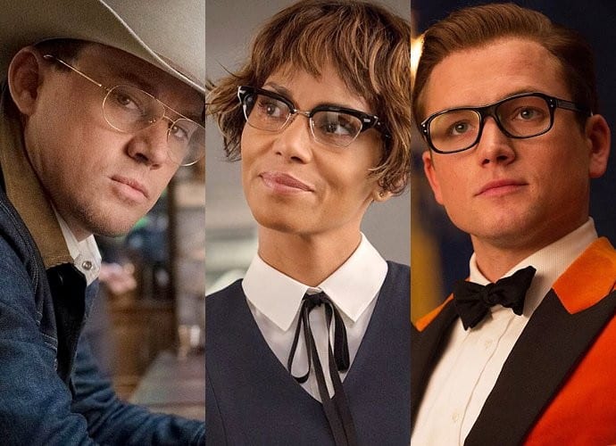 Channing Tatum, Halle Berry och Taron Egerton i Kingsman: The Golden Circle