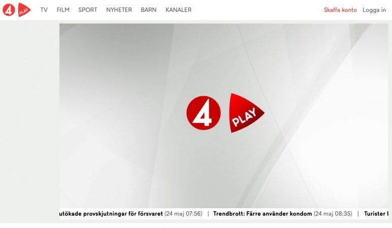 Streama mängder av serier och filmer på Tv4Play.