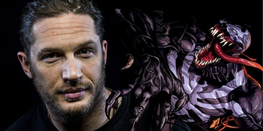 En bild på Tom Hardy och karaktären Venom.