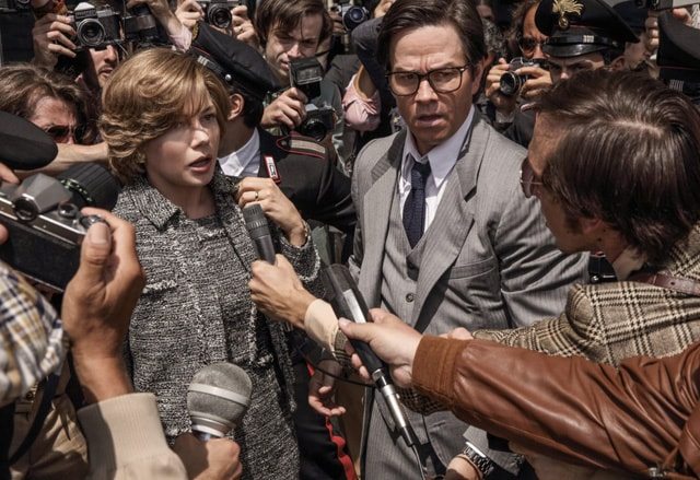 Michelle Williams och Mark Wahlberg i Ridley Scotts nya gisslandrama All the Money in the World.