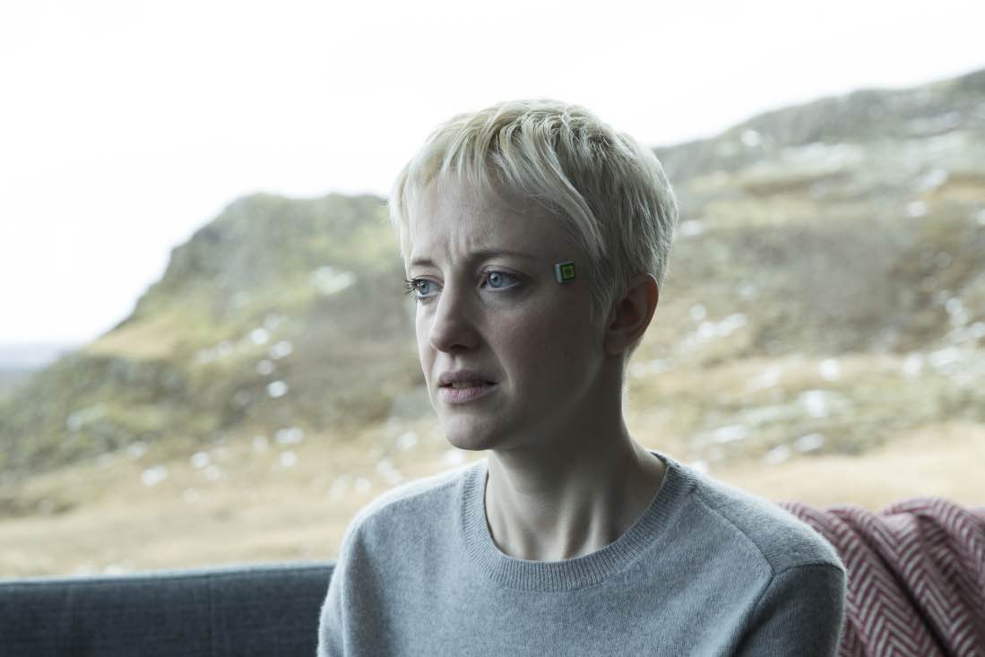 Andrea Riseborough i Black Mirror-avsnittet Crocodile