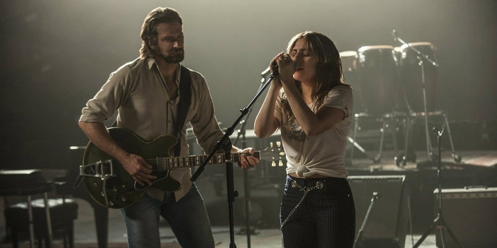 Bradley Cooper och Lady Gaga i "A Star Is Born"