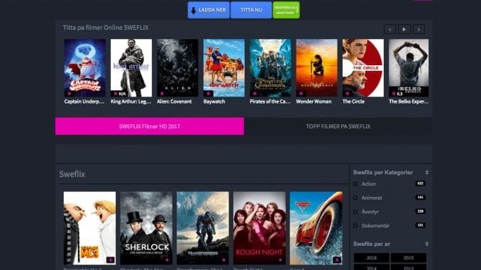 Sweflix kraschar – här streamar du film och TV helt lagligt