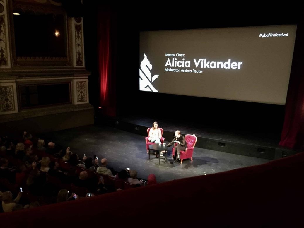 En bild från seminariumet med Alicia Vikander.