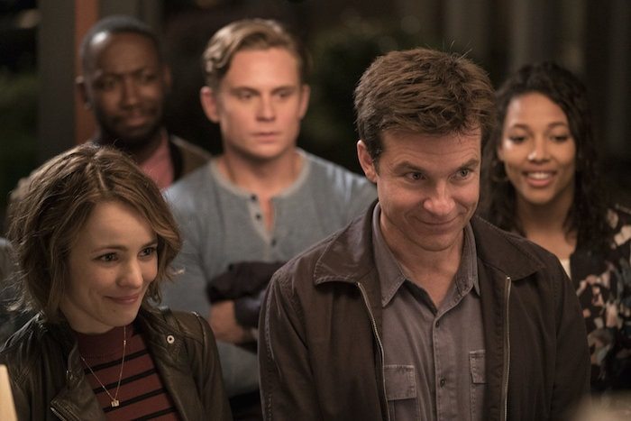 Rachel McAdams och Jason Bateman i "Game Night"