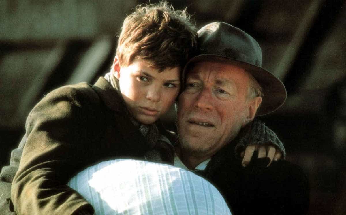 Pelle Hvenegaard och Max von Sydow i "Pelle erövraren". 