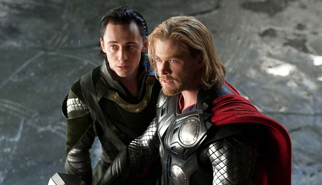 Chris Hemsworth och Tom Hiddleston.