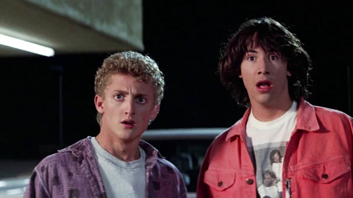 Alex Winter och Keanu Reeves i Bill &amp; Teds galna äventyr. 