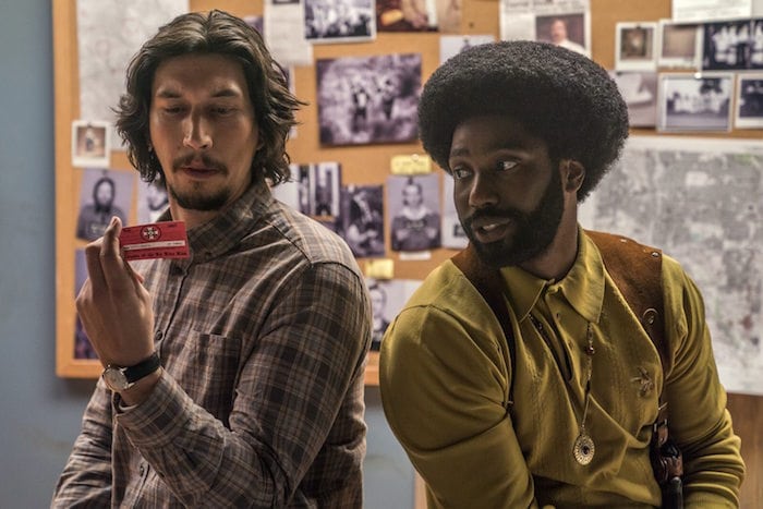 Adam Driver och John David Washington i Spike Lees "BlacKkKlansman"