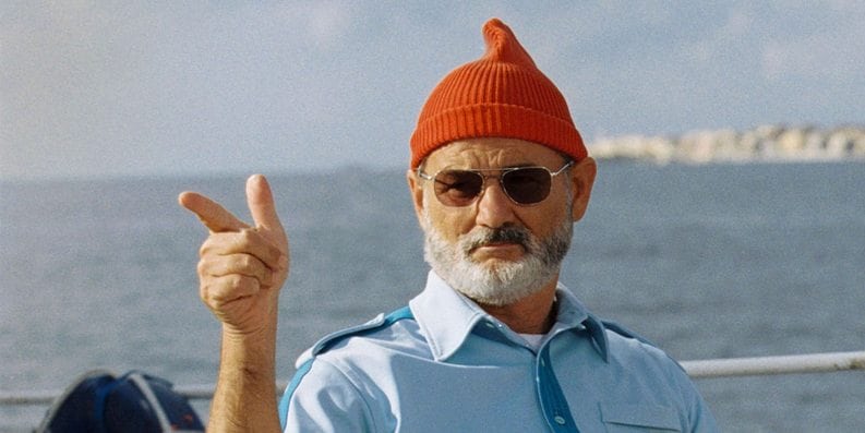 Bill Murray i röd mössa.