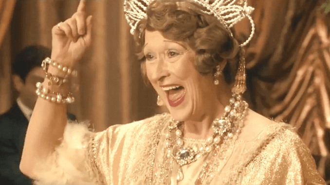 Meryl Streep som Florence Foster Jenkins.