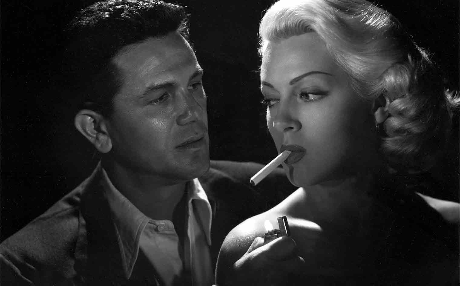 John Garfield och Lana Turner i "The Postman Always Rings Twice".