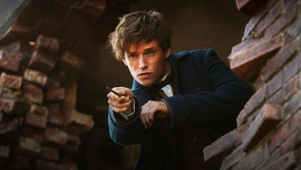 Eddie Redmayne som Newt Scamander i Fantastiska vidunder.