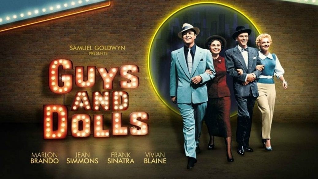 En bild på postern till Guys and Dolls