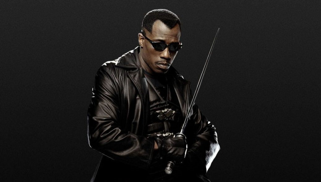 På bilden ser vi Wesley Snipes som Blade