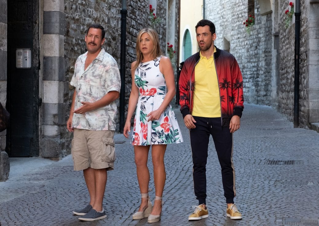 Adam Sandler och Jennifer Aniston i Murder Mystery.