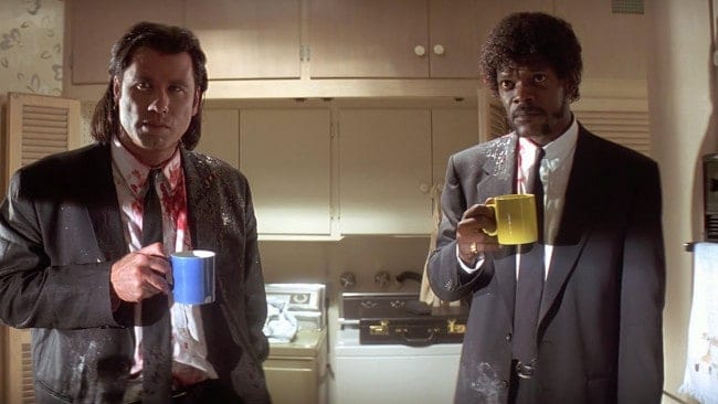 John Travolta och Samuel L. Jackson i Pulp Fiction.