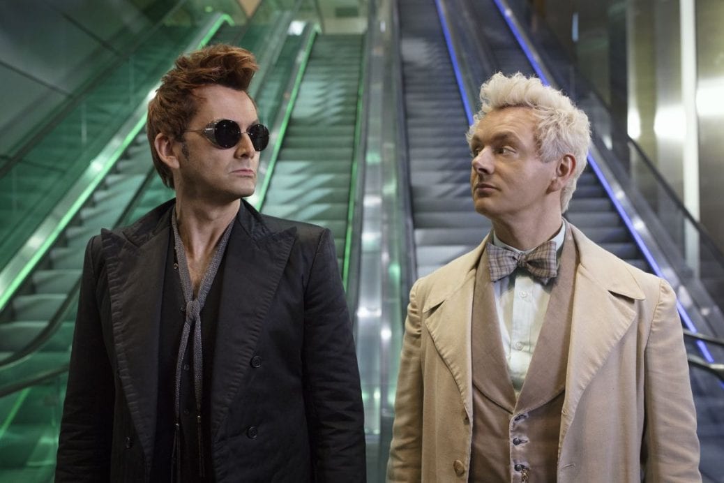 David Tennant och Michael Sheen i "Good Omens".