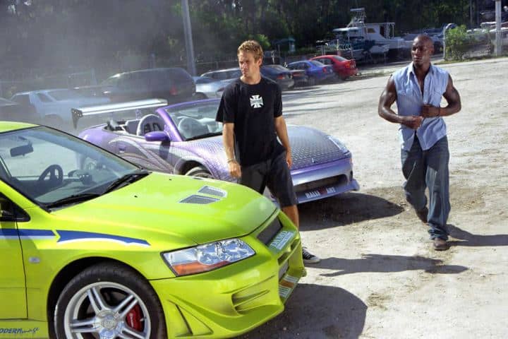 Paul Walker och Tyrese Gibson i 2 Fast 2 Furious.