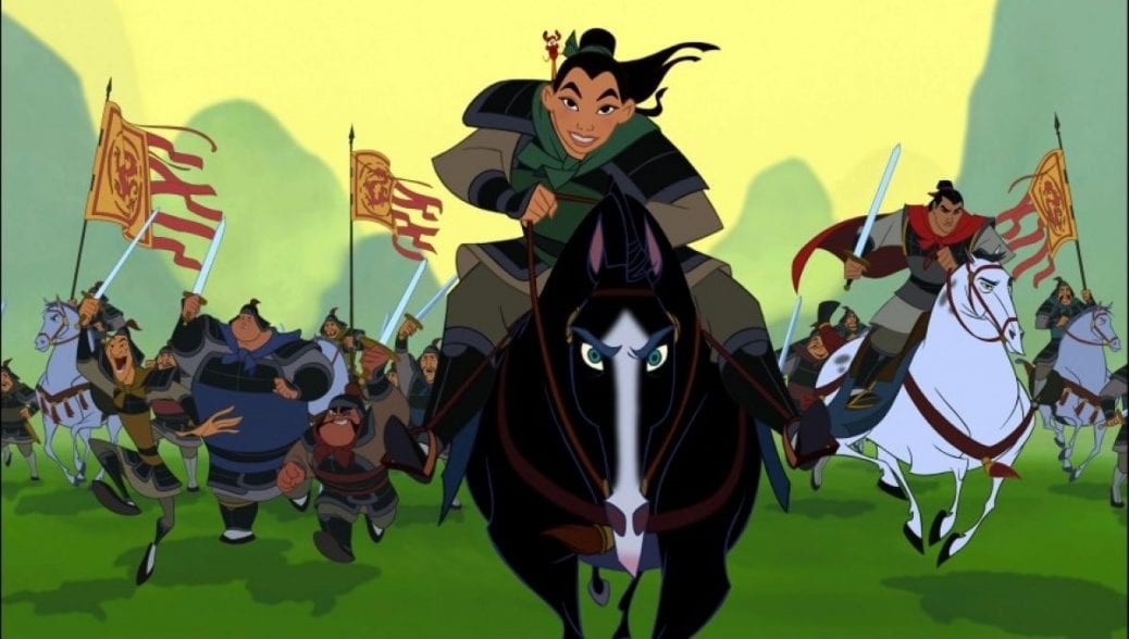 Mulan på häst