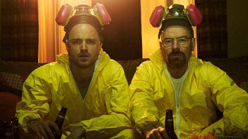 Aaron Paul och Bryan Cranston i originalserien "Breaking Bad"