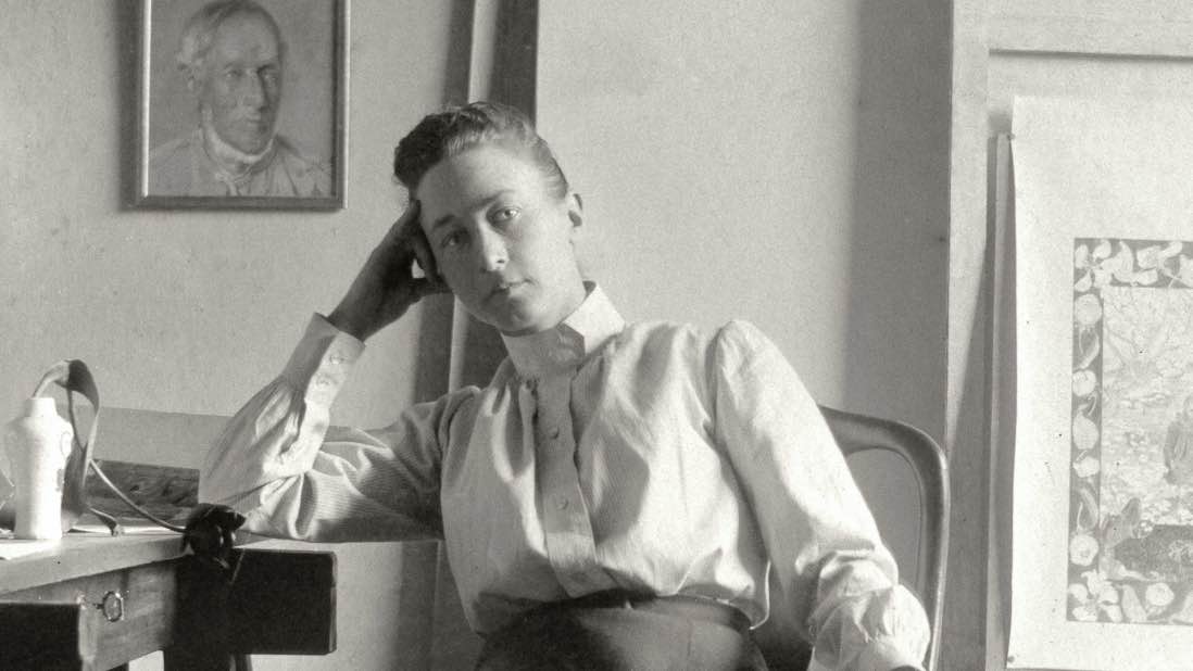 Hilma af Klint i sitt hem