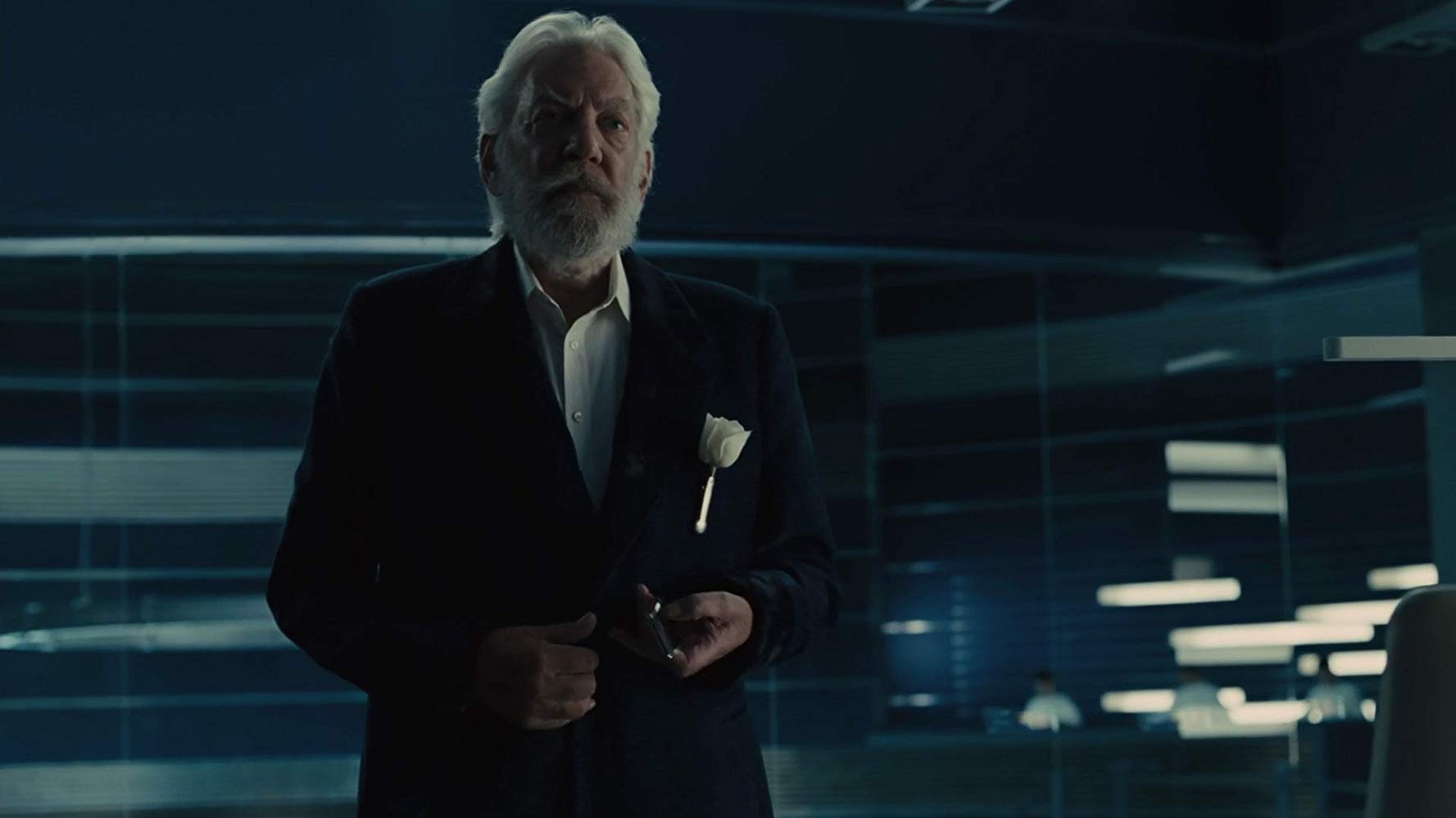 Donald Sutherland i "The Hunger Games: Catching Fire" (2013). 