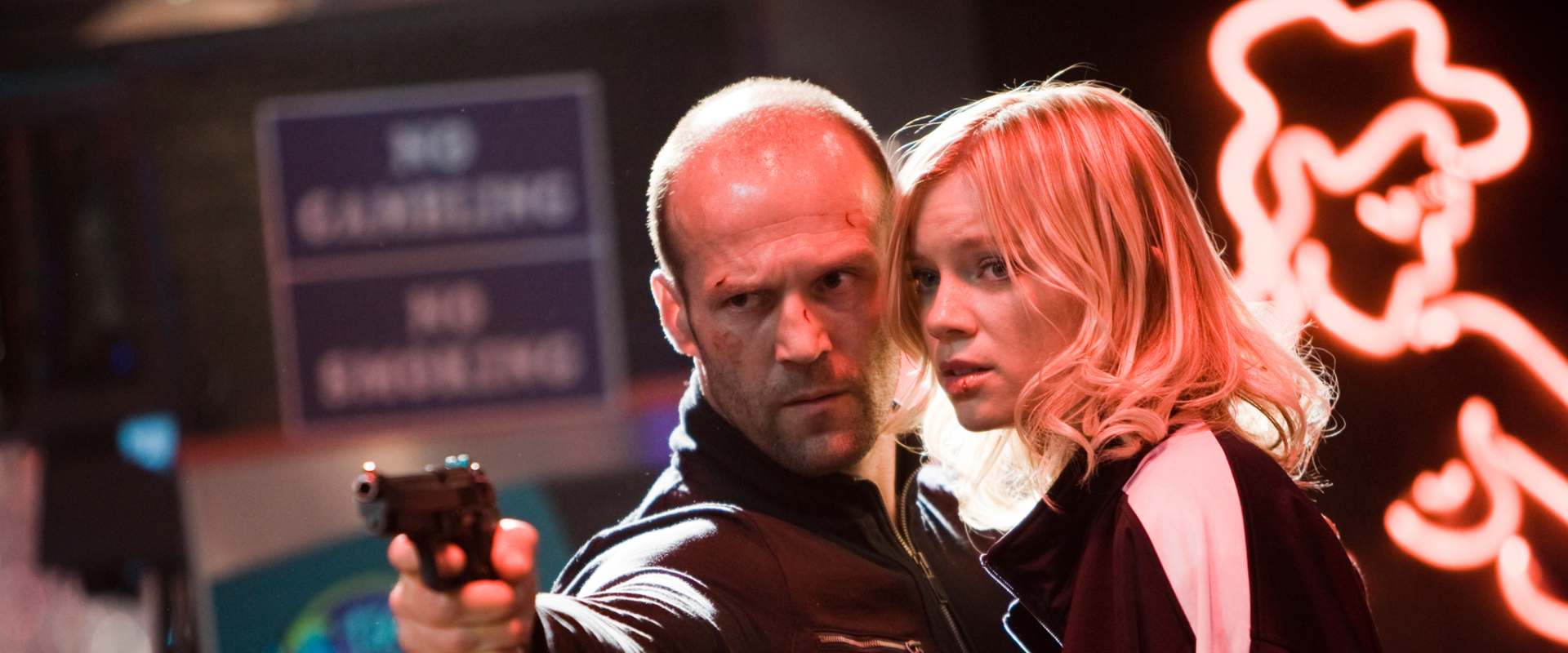 Jason Statham och Amy Smart i "Crank: High Voltage" (2009).