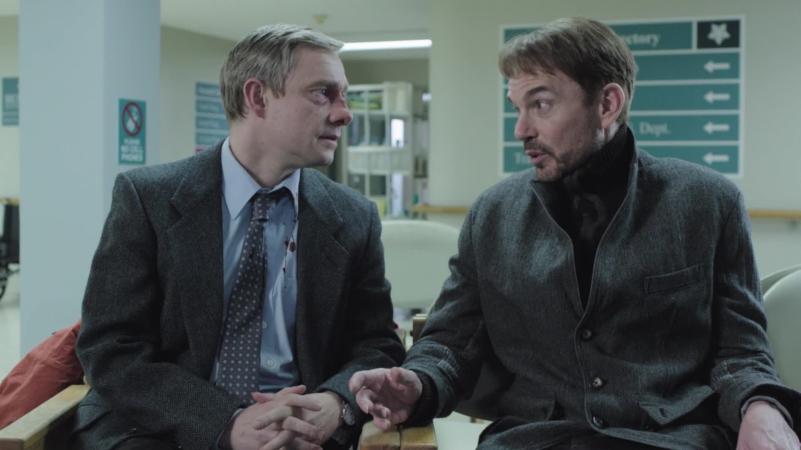 Martin Freeman och Billy Bob Thornton i "Fargo". 