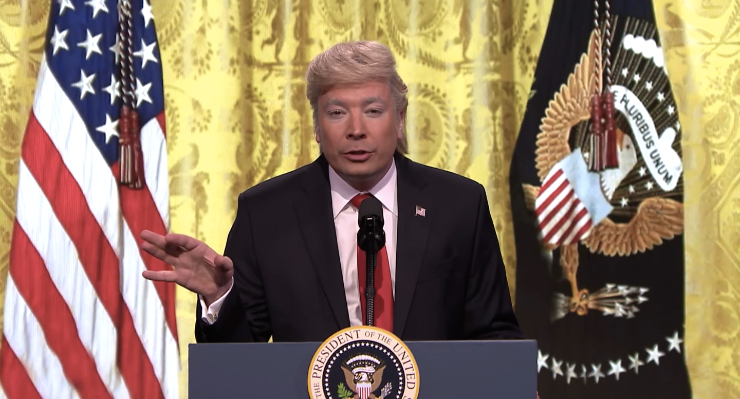 Jimmy Fallon som Donald Trump