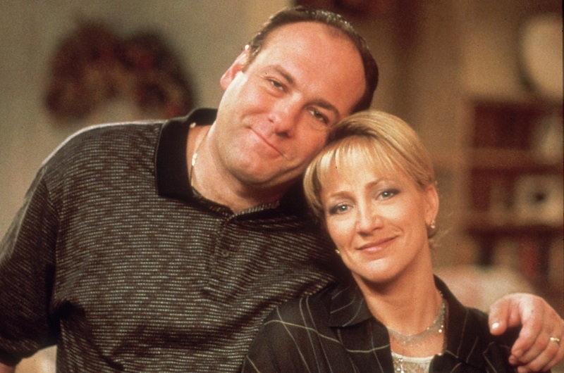 James Gandolfini och Edie Falco i "The Sopranos".