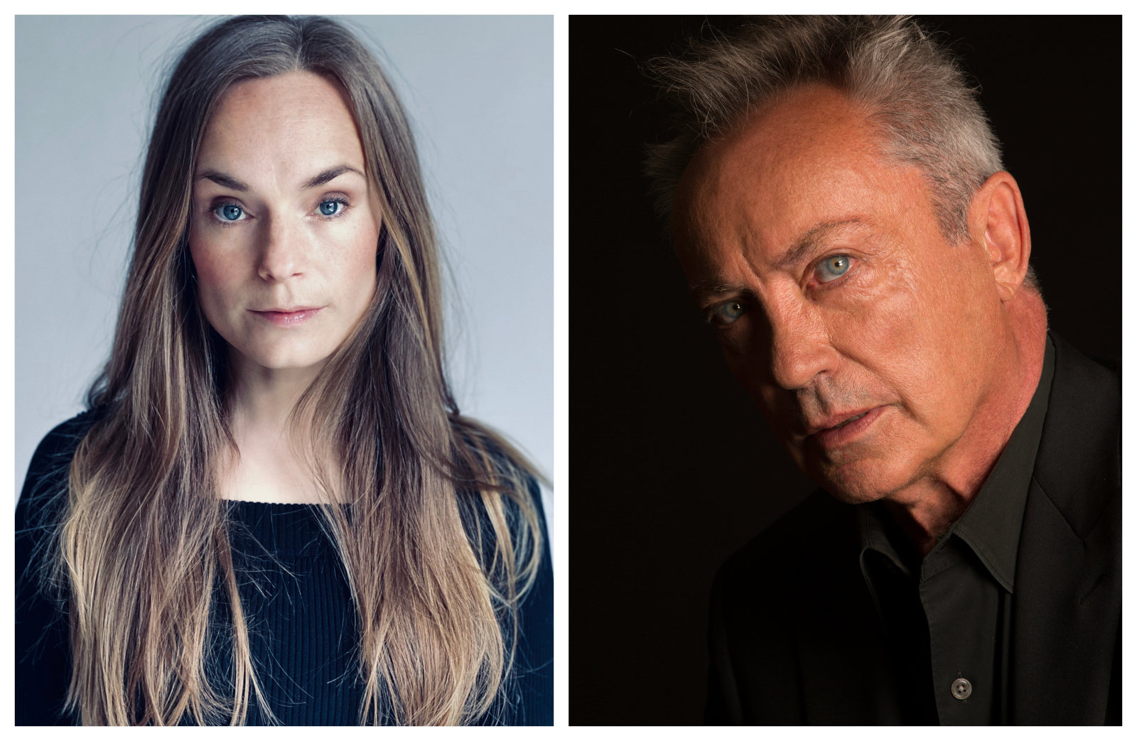 Pressbilder på Laura Christensen och Udo Kier.