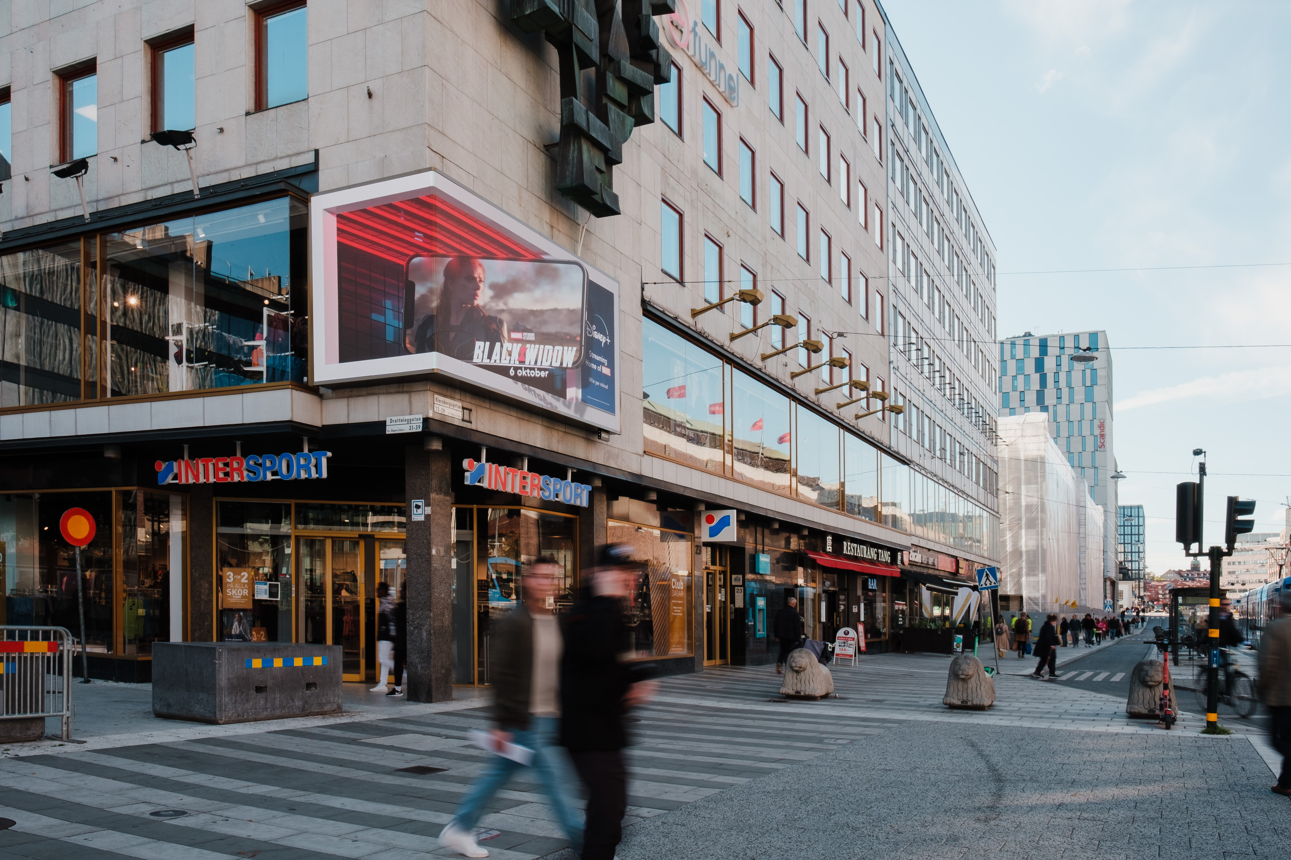 3D annonsering på Sergels torg