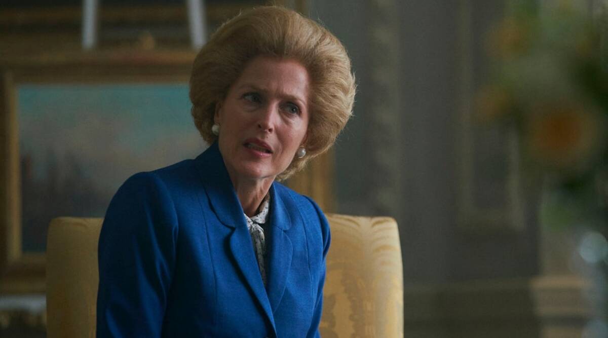 Gillian Anderson vann för sin roll som Margaret Thatcher. Foto: Netflix.