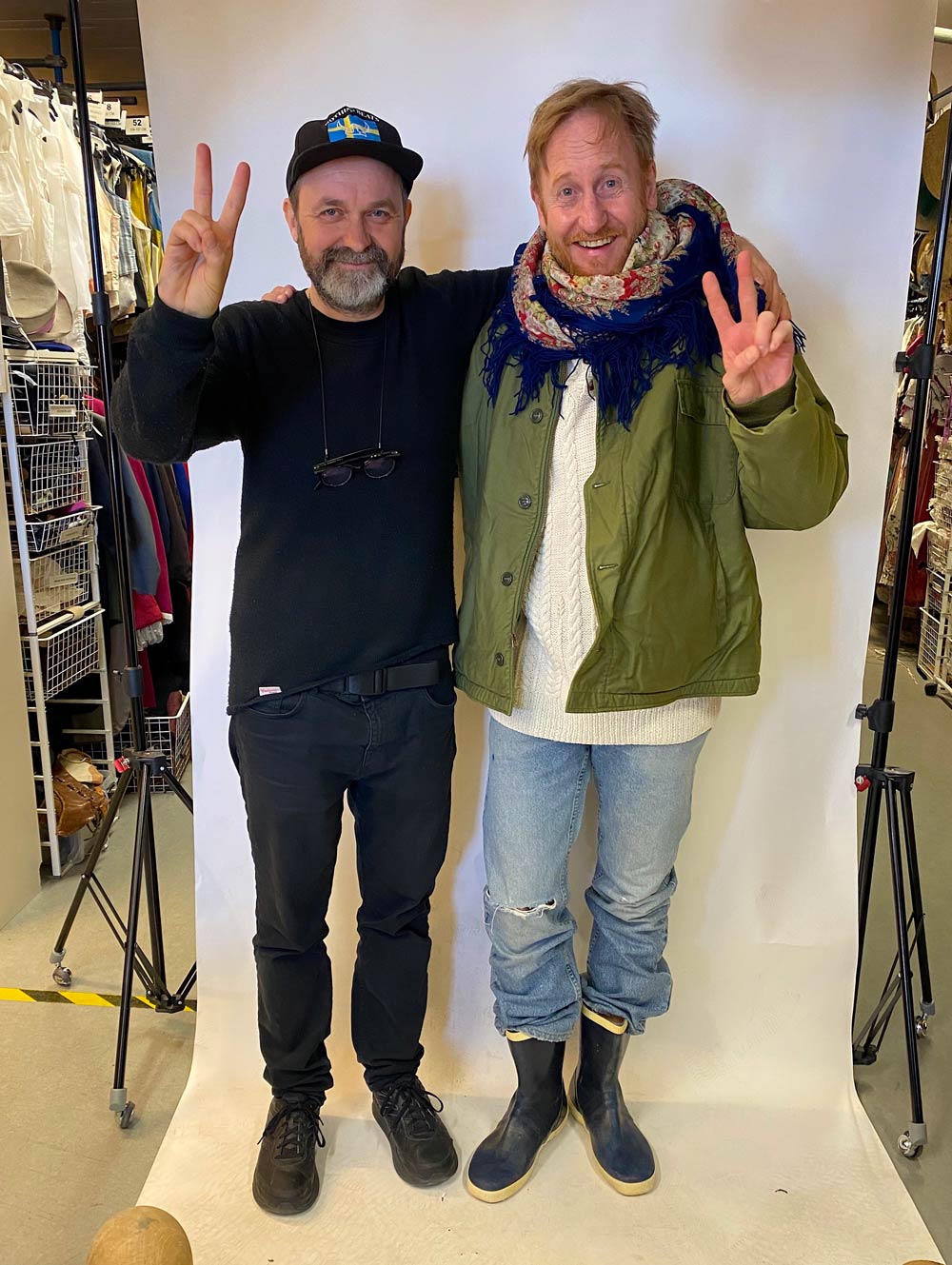 Lukas Moodysson och Gustaf Hammarsten